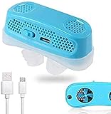 3 in 1 Anti Schnarch Geräte, Schlaf Atem Hilfsmittel, Mini Cpap Micro Cpap Nase Anti Schnarch Gerät, Anti Schnarch Zungen Gerät Silikon Schlafapnoe Hilfe Stop Schnarchen Ärmel (USB wiederaufladbar)