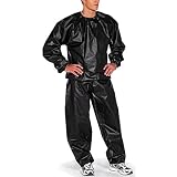 KUYG Sauna Suit Trainingsanzug Sportanzug Männer Saunaanzüge Schwitzanzug Abnehmen Anti Rip Fitness Trainingsjacke