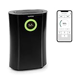 Klarstein DryFy Pro Connect Luftentfeuchter Dehumidifier Kompressionsluftentfeuchter, integrierter Luftreiniger mit Filter, Ionisator und UV-Funktion, WiFi-Schnittstelle, 370W Leistung, schwarz
