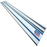 Scheppach Führungsschiene 1400 mm für Tauchsäge 55 / 75 (für präzise und ausrissfreie Schnitte, gerade Schnitte, Halt am Werkstück, leichtgängig)