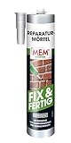 MEM Reparatur-Mörtel Fix Fretig- 300 ml - gebrauchsfertiger Mörtel - ideal zur Ausbesserung von Mauerwerksfugen und Put - exzellente Haftung auf mineralischen, baulichen Untergründen - 30836813