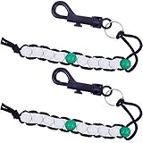 FINGER TEN Golf Stroke Score Counter Clicker Keeper Bead Bracelets with Clip Wert 2 Pack,Golf Zähler Dauerhaft Licht Gewicht Good Looking Kunststoff Nylon Für Herren Damen Kinder (2 Pack)