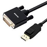 BENFEI DisplayPort auf DVI, 1.8m Vergoldet 1080P DisplayPort DP zu DVI Kabel