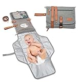 Orgomido Hochwertige faltbare Baby Wickelunterlage Für Unterwegs - Neues Design 2021 - Unisex Tragbare Windeltasche - Original Geschenkideen Für Babys