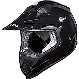 Nexo Motocross Helm Motorradhelm Cross Helm Enduro Helm MX-Line Crosshelm II schwarz M, Unisex, Cross/Offroad, Ganzjährig, Thermoplast