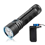 OLIGHT SEEKER II Pro LED Taschenlampe 3200 Lumen, Reichweite bis 250 Meter, Wiederaufladbare Taschenlampe mit 5000mAh 21700 Batterie (Schwarz)