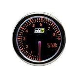 Raid HP 660256 Drehzahlmesser, Zusatzinstrument Night Flight Rot