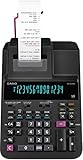 CASIO Druckender Tischrechner DR-320RE, 14-stellig, 2-Farbdruck, Cost/Sell/Margin, Steuerberechnung, Netzbetrieb