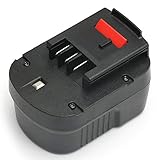 POWERGIANT für Black Decker Akku 12V, 3,0AH NiMh Ersatzakku für Black & Decker A1712 A12 A12-XJ A12EX B-8315 BD-1204L BD1204L BPT1047 FS120B FS120BX FSB12 HPB12