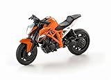 SIKU 1384, KTM 1290 Super Duke R Motorrad, Metall/Kunststoff, Orange, Bereifung aus Gummi
