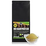 Bio Hanfprotein 1 kg |Proteinpulver| Eiweispulver aus Hanfsamen |glutenfrei| lactosefrei| Sportsline by Golden Peanut