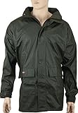 Norway PU Regen-Jacke mit Kapuze - Oliv - Größe: XL