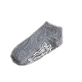 Demarkt Sneaker Socken Kurzsocken Füßlinge atmungsaktive Baumwolle Damen Grau