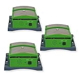 DECTRONIC Marder-Schock Mobil I Profi Marderschreck I 3-Fach Marderabwehr mit Elektroschock, Schall und Blendlicht - 3er-Pack