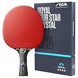 STIGA Royal 4 Sterne Tischtennis Schläger, Schwarz/Rot
