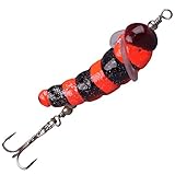 Trout Master Camola 3cm 1,8g - Bienenlarven Imitation zum Forellenangeln, Kunstköder für Forellen, Kunstköder für Forelle, Farbe:Red/Black