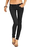Bestyledberlin Damen Jeanshosen, Skinny Jeans j71e 40/L schwarz