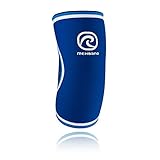 Rehband Ellenbogenbandage Retro Neopren Bandage, Blau, XL