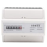 Multifunktions Energiemessgerät XTM1250S-U Digitales 3 Phasen 4 Draht KWh Meter DIN Schienen 6-Stelliges Stromzähler 20 (80) A