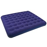 Jilong Unisex-Sonstiges 2 Mann Campingbett CB 203x183x22 Velour Luftmatratze Luftbett Gästebett Reisebett Bett, Blau King, 203x183x22 cm