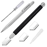 ZoneYan Glas Cutter, Glasschneider Hartmetall, Professionelle Hartmetall Wolfram, Silberschnitt Glasschneider, Flaschenschneider Glasschneider, Glasschneider für 2-20 mm