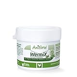 AniForte WermiX Pulver für Hühner, Gänse, Enten und Großvögel 20g - Naturprodukt nach Wurmbefall & Wurmkur, mit Saponine, Bitterstoffe, Gerbstoffe, Wermut, Naturkräuter harmonisieren Magen & Darm