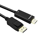 BENFEI Displayport auf HDMI Kabel, 4K Displayport (DP) zu HDMI 1.8m Kabel Kompatibel für Lenovo, Dell, HP, ASUS usw.