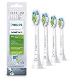 Philips Sonicare Original Aufsteckbürste Optimal White HX6064/10, entfernt bis zu 2x mehr Verfärbungen, RFID-Chip, Standard, 4er Pack, Weiß