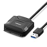 UGREEN USB 3.0 auf SATA Adapter UASP USB SATA Konverter USB 3.0 auf SATA Kabel für 2,5' SATA I II III Festplatten SSD