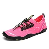 SAGUARO Outdoor Strandschuhe Neopren Damen Badeschuhe zum Schwimmen Aquaschuhe Mesh Pink Gr 39