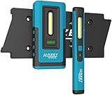 HAZET LED Inspektionslampen-Satz (Pocket Pen Light inklusive Ladepad für Zwei Lampen) 1979NW/3, schwarz-blau