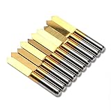 SMO 10x Titanium -beschichtete Hartmetalls PCB Gravieren CNC Router Bit -Tool 90 Grad 0.2mm Tipp