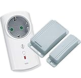 Intertechno Funk Abluftsteuerung Set 3500 W inkl. Funk-Steckdose ITLR-3500 und Fenstersensor ITM-100 Dunstabzug Kamin Ofen Fensterkontaktschalter