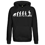 absenda Evolution E-Scooter Kapuzenpullover | Elektroroller | Tretroller Roller Electric Schwarz M