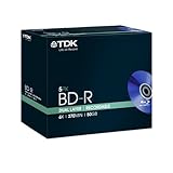 TDK 5 x BD-R DL 50 GB 50 GB BD-R DL 5 Stück – Blu-Ray-Scheiben (BD-R DL, 120 mm, 50 GB, 270 min, 6X, 145 x 53 x 127 mm)