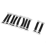sourcing map 10Stk Schwarz Motorrad Batterie fixiert Halter Gummiband 15cm lang DE