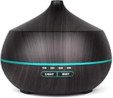 400ml Aroma Diffuser,Tenswall Ultraschall Luftbefeuchter Aromatherapie Ätherische Öle Luftbefeuchter BPA-Frei mit 7 Farben LED Lichter/Automatische Abschaltung