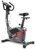 Hop-Sport Heimtrainer Fahrrad HS-2090H Aveo- Fahrradergometer mit Pulssensoren, Schwungmasse 9 kg - Ergometer für EIN max. Nutzergewicht von 120kg grau