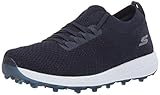 Skechers Damen Max Golfschuh, Blau (Marineblau/Weiß gestrickt), 40 EU