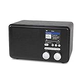 Albrecht DR 425 IR, Internet-Radio mit USB-Buchse und DLNA-Heimvernetzung, unterstützt Spotify Connect, Farbe: schwarz