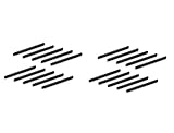 Schwarze Ersatz-Stiftspitzen für Wacom Bamboo, für Zeichen-Tablet-Stylus der CTE-, MTE-, CTL-, CTH-Serien schwarz Schwarz  20 pcs