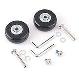 MEJOSER Ersatz Rollen für Koffer Gummi Rollen Räder Ersatz Wheels Rad für Trolley Samsonite Hartschalenkoffer Rollen mit kugellager Ersatzteile, Reparatur Set