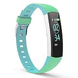 YoYoFit Fitness Armband Kinder, Wasserdicht IP67 GPS Fitness Tracker Aktivitätstracker Pulsmesser Schrittzähler Uhr mit Schlafen Anruf SMS Nachricht für Damen Herren Kinder