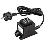 KERRY kez0116 Trafo 12V 16VA/W, AC/AC Wechselstrom, für den Außenbereich IP44 u.a. für LED-Beleuchtung und Pumpen