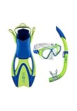 Aqua Lung Kinder Set Urchin JR Schnorchelset grün L
