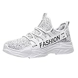 HEETEY Herren Damen Sportschuhe Laufschuhe, Mode Unisex Atmungsaktive Mesh-Sneakers Freizeitschuhe Student Laufschuhe Sportschuhe Fitness straßenlaufschuhe Sneaker