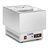 Royal Catering - RCCM-250-GN - Schokoladen Temperiergerät - 250 Watt Leistung - 2 x 1/4-GN-Behälter