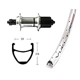 Bike-Parts Unisex – Erwachsene H-Rad 75 Laufrad, Silber, 1size