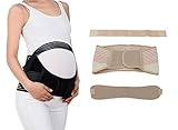 DEBAIJIA Bauchband Schwangerschaft Stützgürtel Verstellbare Becken- und Rückenstütze Bauchstütze Bauchgurt Umstandsgürtel Atmungsaktive Flexibilität für Schwangere vor und nach der Geburt