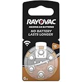 Varta 13 Rayovac Zink/Luft 1,4V 290mAh Hörgeräte-Batterien 6er Pack